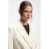 BOSS Women S Regular Fit Stretch Cotton Blazer Open White 50557428131 