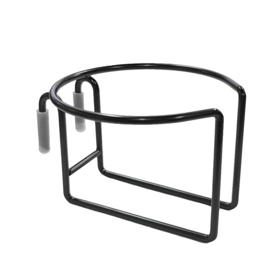 1/2 ks Univerzální držák na nápoje do nákupního vozíku Černý kov Protiskluzový design Stabilní podpora dna Držák na nápoje proti rozlití