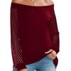 Spring/Summer 2026 Solid Color French Lace Patchwork Lantern Sleeve Crossover Women's T-Shirt