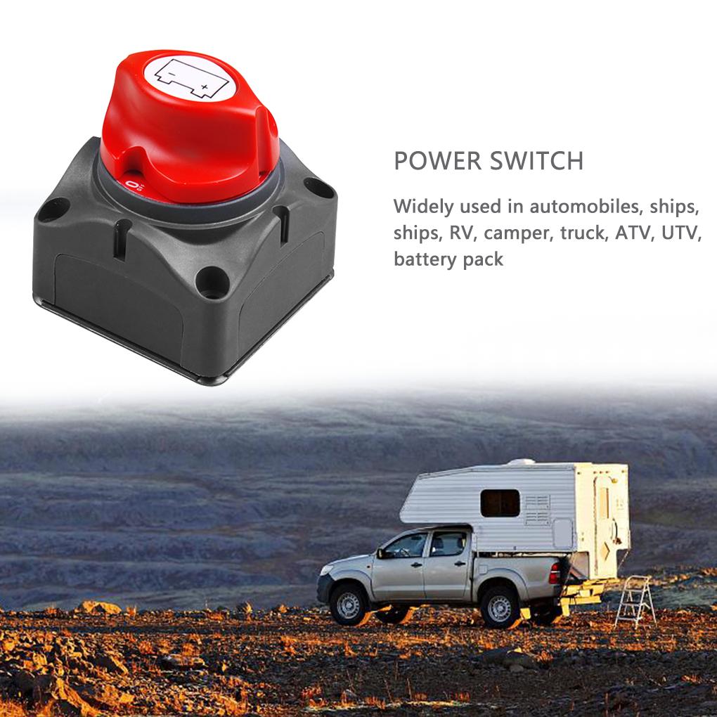 Battery Switch Power Disconnect Switch Rotary Battery Disconnect Isolator for Car Marine Boat
