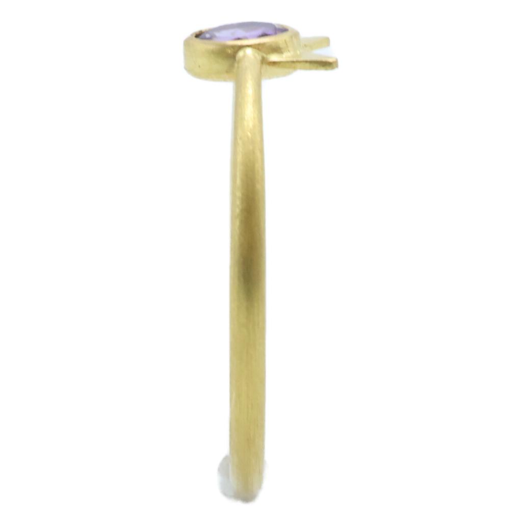 Marie-Helene de Taillac 22KYG 0.21ct Amethyst Little Cat Ring ring Yellow GoldUsed