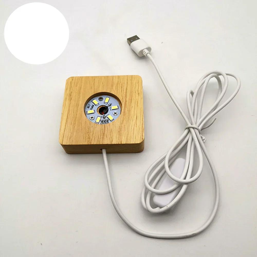 Square Light Resin Mold,led Silicone Molds For Resin,resin Silicone Molds With Wooden Lighted Base Stand For Resin Art