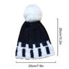 1Pc Plush Hat Winter Ear Protection Cold Protection Single Ball Cycling Color Blocked Polyester Imitation Fox Fur