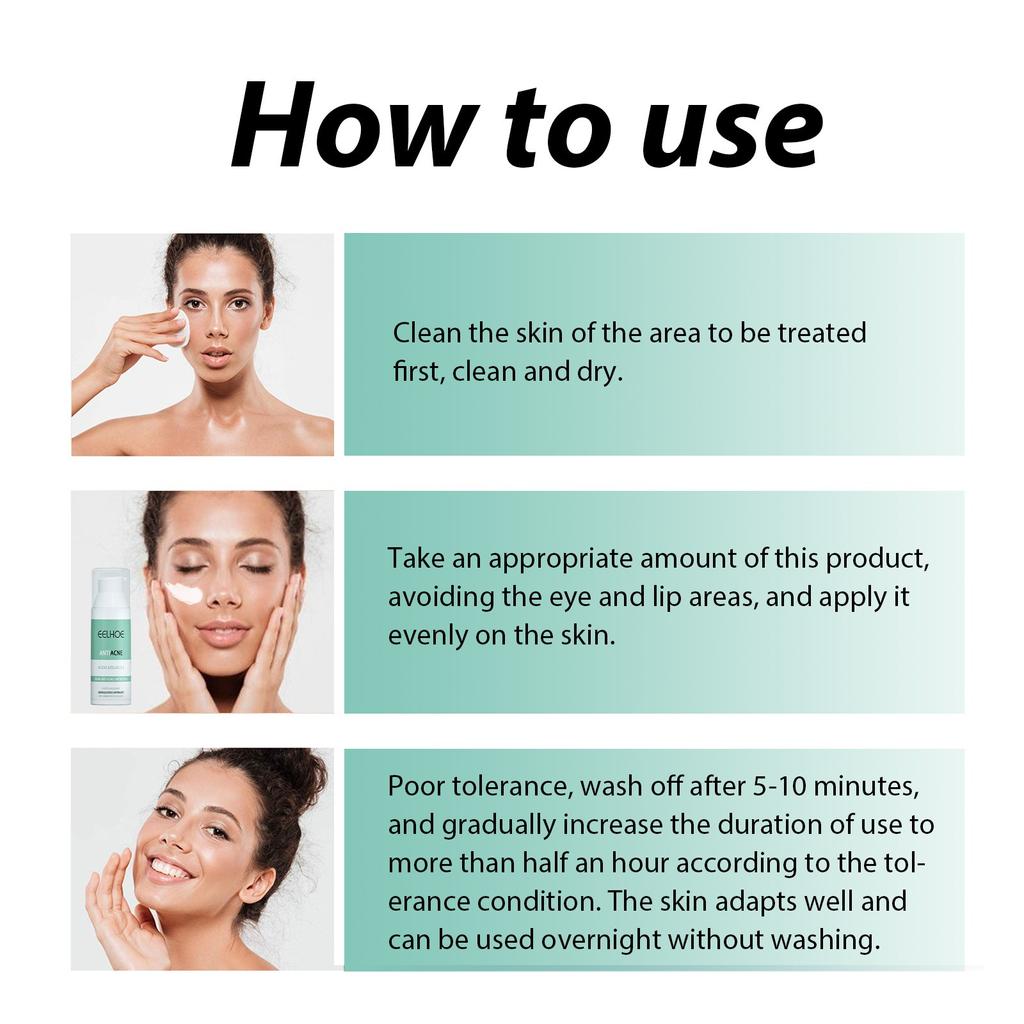 Acne Cream, Facial Cleansing And Acne Cleansing Cream, Gentle Acne Removing And Brightening Facial Skin Care Cream