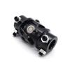 Steering Shaft U Joint Coupler 3/4in DD X 3/4in DD Black Powder Coated Universal