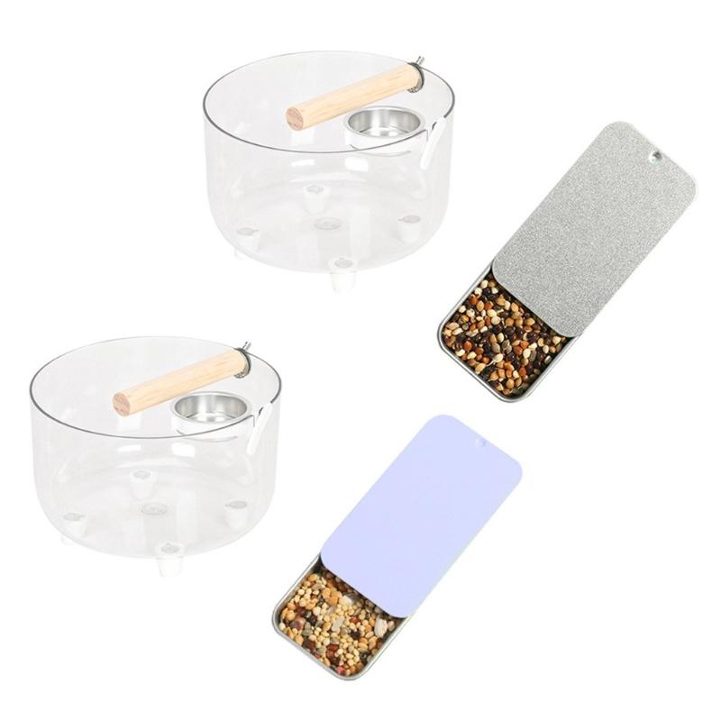 Bird Toilet Stand For Parrots Training Sett With Removable Tray Safe Substance Cage Mounting Pet Bird Accessory