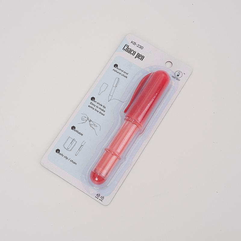 Marcador de Giz Patchwork Portátil com Refil Substituível e Tampa Protetora