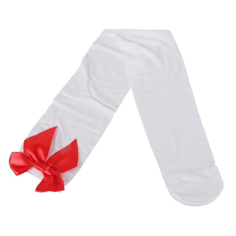 Stylish Thigh High Socks with Sweet Bowknot Accent 80D Velvets Opaque Over Knee Stockings for Women Casual and Party Use