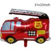 Fire Truck Number 0 Red Balloon, 40inch, 1pcs Aluminum Foil, Perfect for Boy Girl Birthday Party and Fire Theme Party Decorations