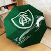 1PC Green Shield Emblem Design Printed Umbrella Folding umbrella, automatic umbrella 8-Frame for Travel, camping Fan gifts Christmas Gifts