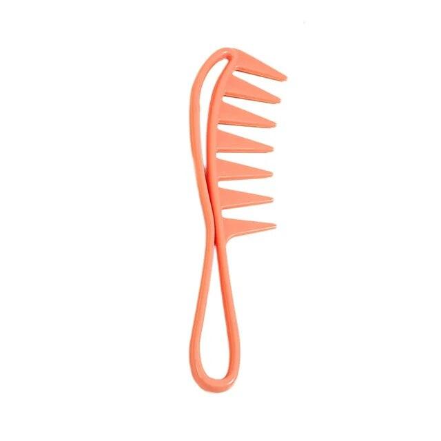 Muticolor Barber Men Oil Combs Wide Tooth Hairdressing Comb Massage Shark Plastic Comb Hair Clipper Curling Salon Home Accessory