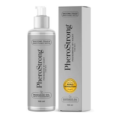 PheroStrong By Night for Men Massage Oil - Excite Women with Pheromones - 100ml