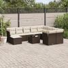 VidaXL Garden Lounge Set with Cushions 11 Pcs, Sofas with Adjustable Feet, Outdoor Furniture Set Patio Terrace, 3250442