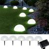 5pcs 1 Drag 5 Lawn Lamps Half Ball Shaped Cobblestone Lamp Solar Ground Lights  Outdoor Garden Lawn
