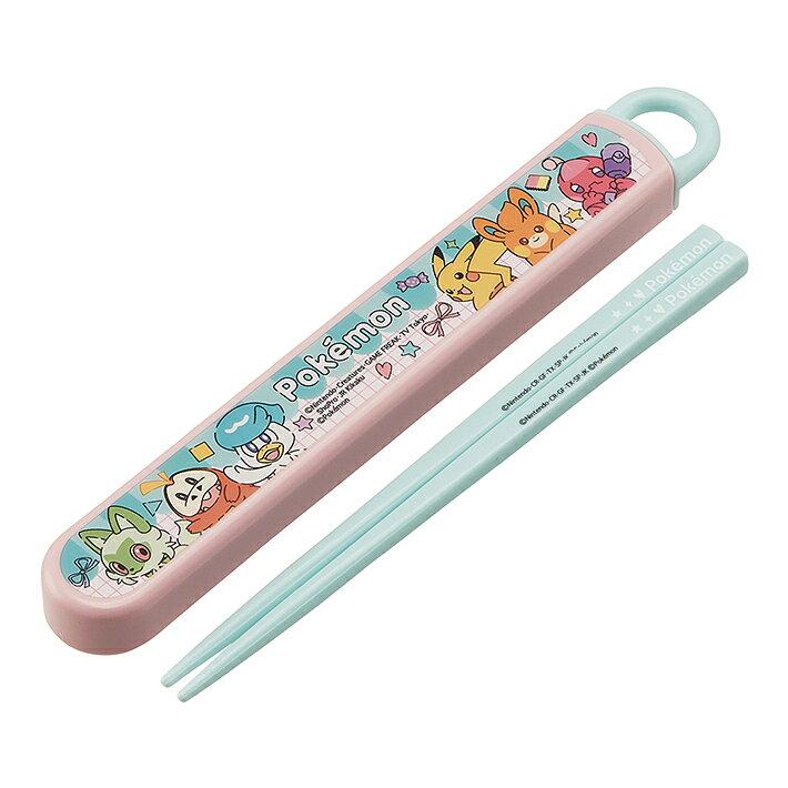 Pokémon Antibacterial Dishwasher-Safe Slide Chopsticks Chopstick Case Set 16.5cm Popping Pattern ABS2AMAG