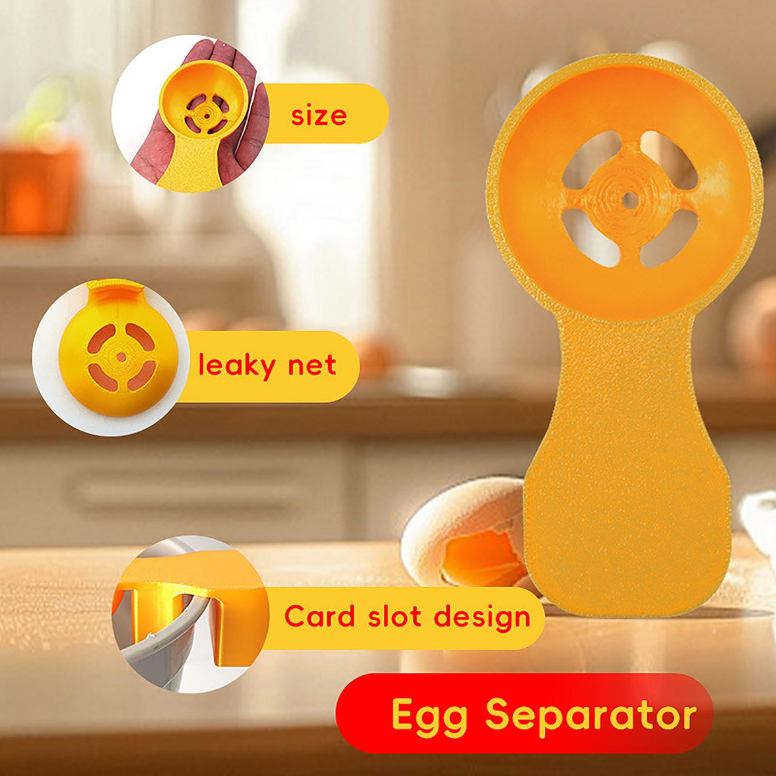 

3D Printed Egg Separator – Creative Kitchen Tool For Easy Yolk Separation One Size жёлтый