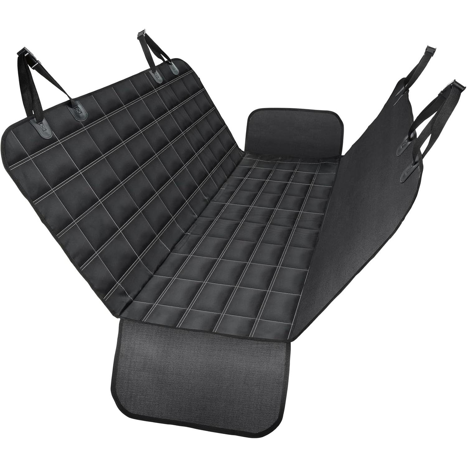 Dog Car Seat Cover, Multifunctional Dog Hammock for Back Seat,Waterproof Car Seat Protector, Scratch Proof Dog Seat Cover for Back Seat чёрный
