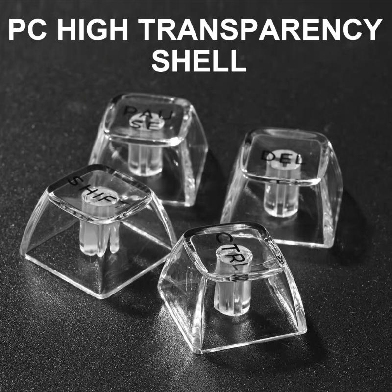 22Piece Ice Effect Light Through Keycaps for Number Pads Easy Install MX Keycap Upgrade Typing Experience