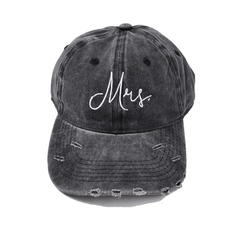 Embroidered Letter Mr Mis Baseball Cap Couple Vintage Shading Outdoo Hats Adjustabll Caps Fashion Unisex Hip Hop Hat
