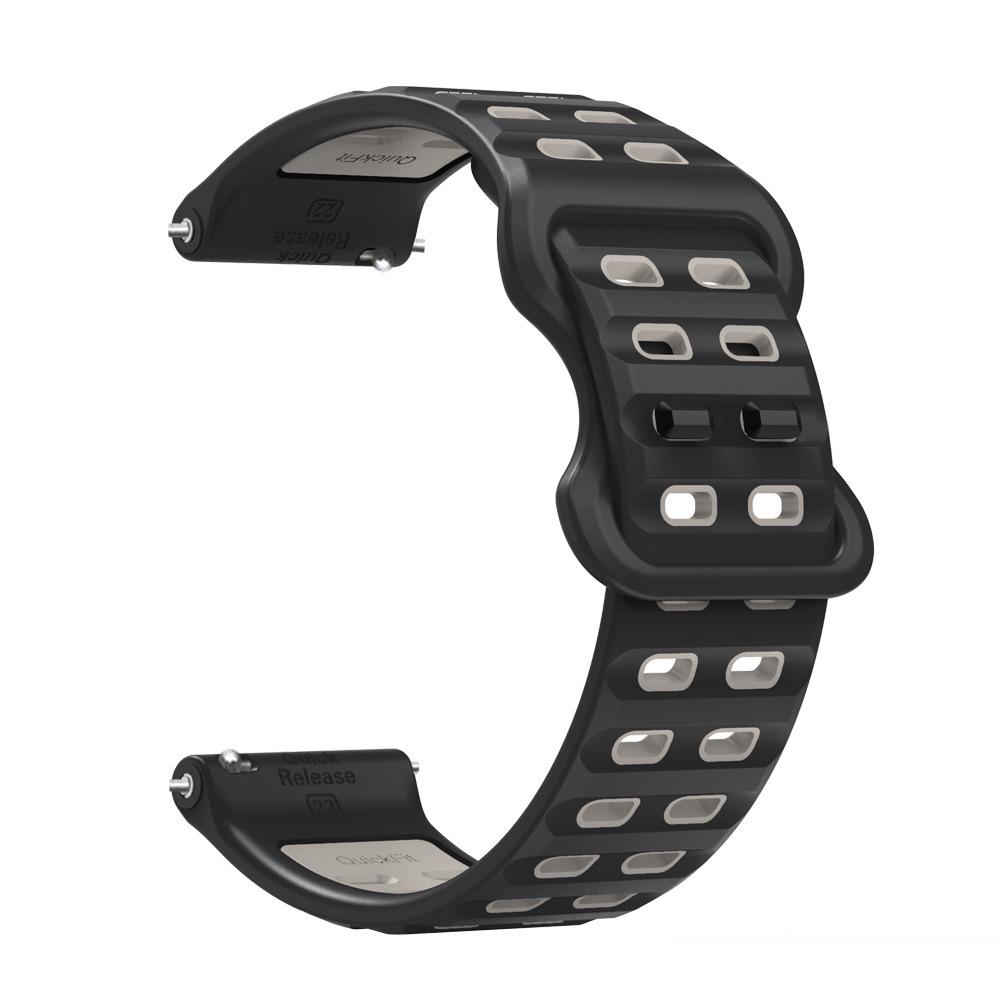 22mm Two-Color Silicone Watch Band for Huawei, Samsung, Garmin, Huami, Coros, Suunto, Xiaomi