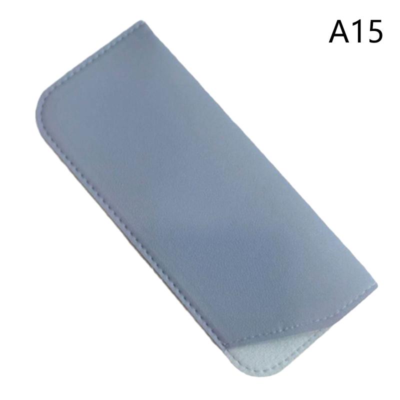 Simple Soft Leather Sunglasses Bag For Women Men Waterproof Reading Glasses Case Dust Storage Bag Eyewear Pocket Accessory