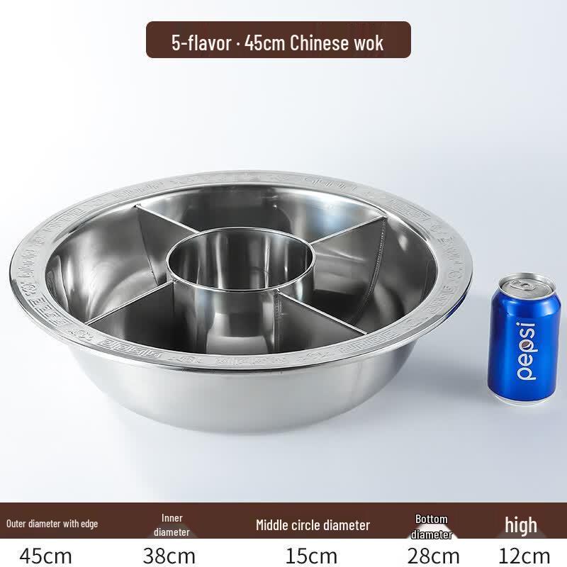 Shield Point Commercial Stainless Steel Multi-Grid Hot Pot