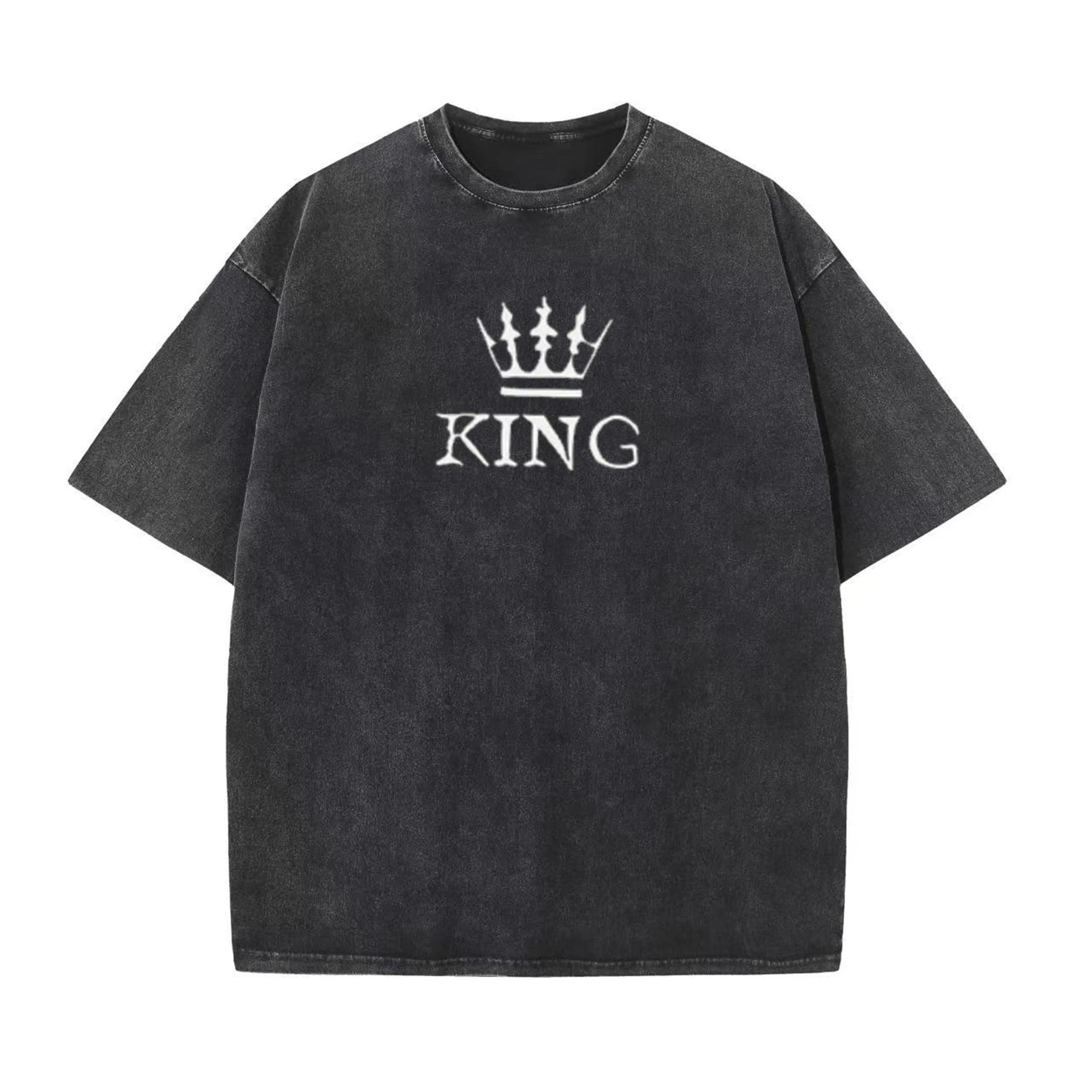 

Мужская и женская футболка с 3D-принтом узора Королевской Короны, хлопковая, с коротким рукавом, повседневная, с графическим рисунком, Streetwear, унисекс S