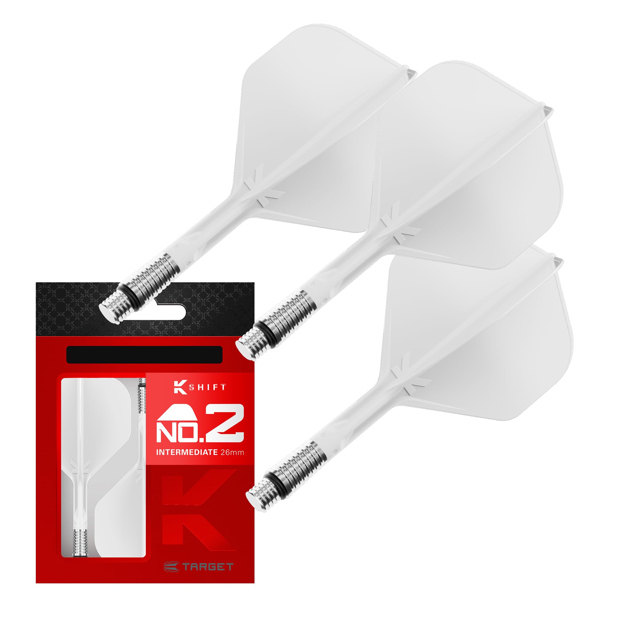 Target Darts K-SHIFT FLIGHT K Shift Flight & Shaft System Shift Spin Base NO2 Standard white 26mm белый