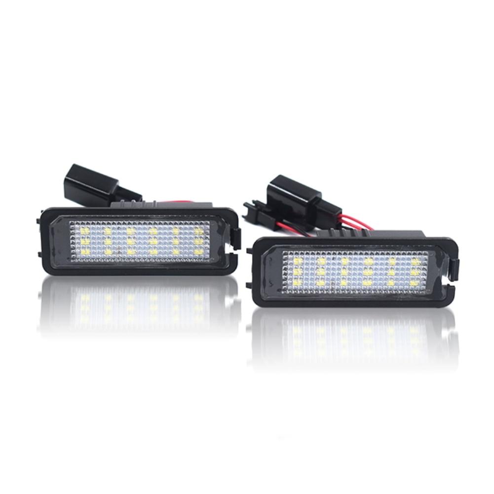 Car Rear License Number Plate Light SMD LED Lamp CANbus For VW Passat B6 CC Eos Golf 4 5 6 7 MK7 Polo Superb Seat Leon Altea
