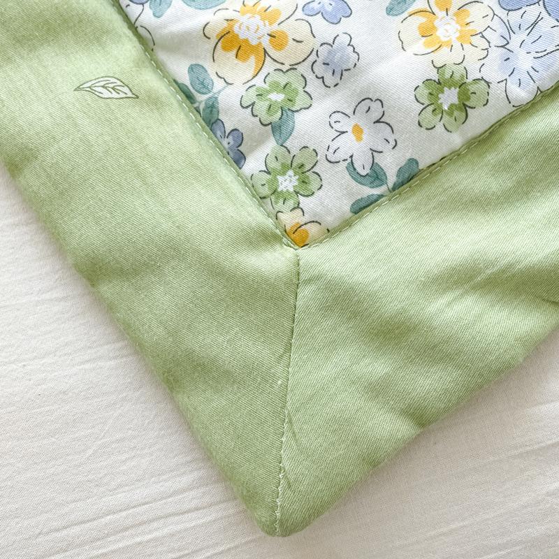 Pastoral Flowers Print Summer Quilt 100% Cotton Home Bedroom Soft Breathable Air Conditioning Quilted Quilt Machine Washable