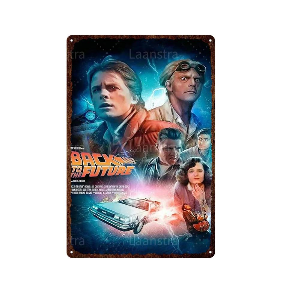 Retro Poster Movie Back To The Future Tin Sign Painting Metal Plaque Vintage Bar Family Wall Decor Unique Decoration Painting