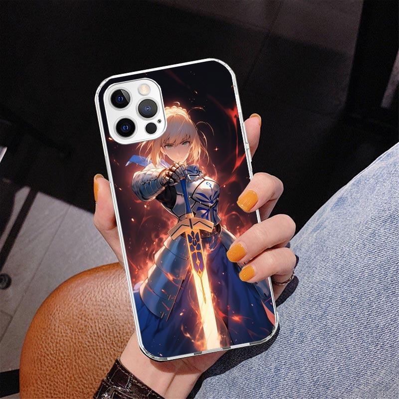 Fate Zero Stay Night Saber Phone Case For iPhone 13 12 Mini 11 Pro Max XS XR X SE 7 8 Plus 5S 5 6S 6 Gift Print Cover Fundas