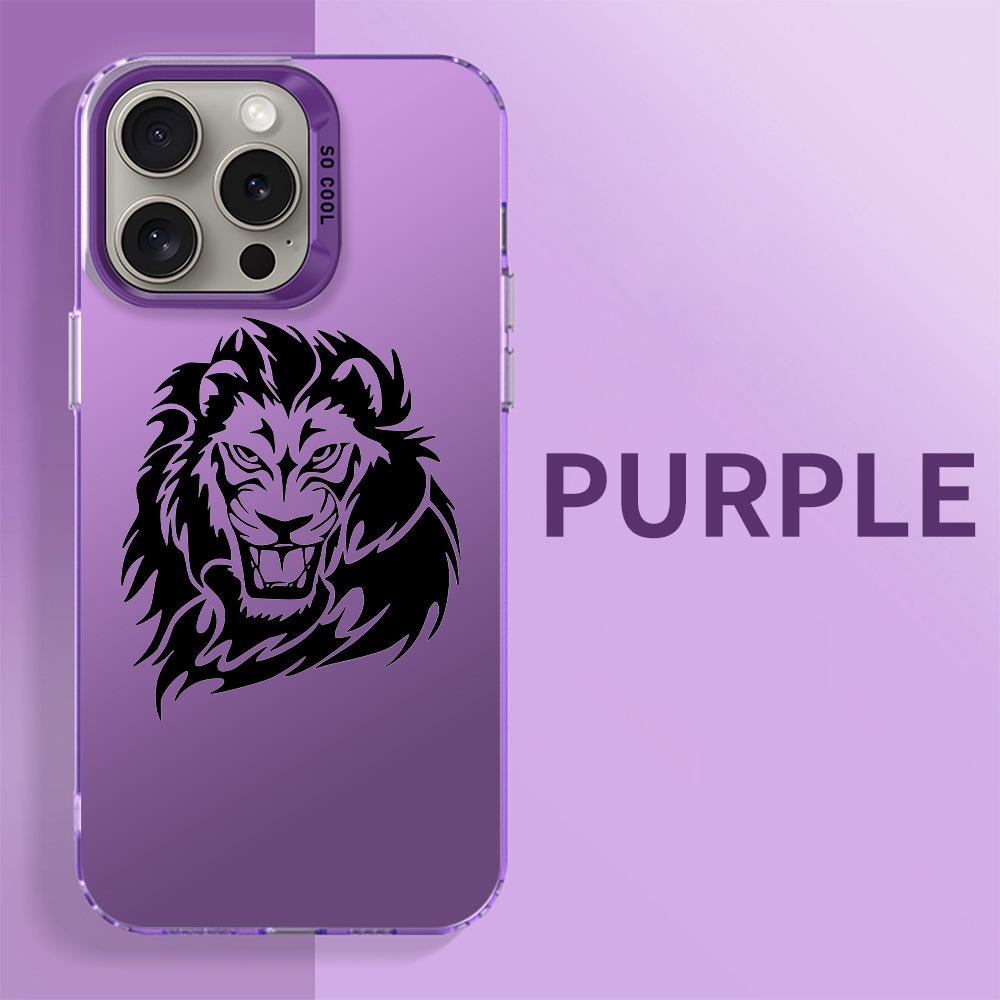Protective Lion Head Phone Case for iPhone 15 14 13 11 8 - Stylish and durable case to keep your iPhone safe from drops and scratches.
