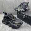 Modedesigner-Stil Herrenschuhe Herbst Winter Bequeme Herren Dick Plateau Sneakers Mode Freizeitschuhe Sportschuhe Tenis