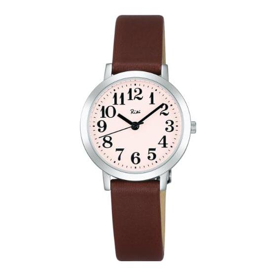[Seiko] SEIKO Watch RIKIWATANABE Curved Inorganic Glass Waterproof for Daily Life Quartz Cowhide Leather (Calf) AKQK409 Women s