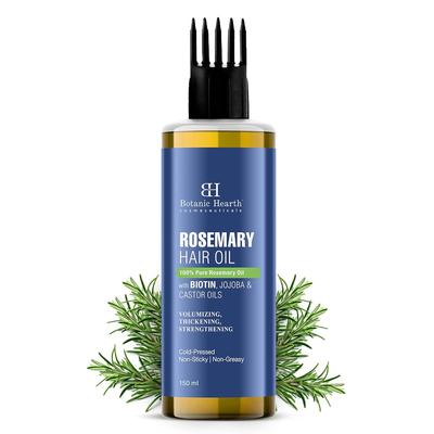 Botanic Hearth 100% Reines Rosmarinöl für Haarwachstum, 150 ml X 2er-Pack