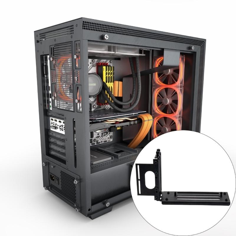 3 sloty PCIE 5.0 Držák grafické karty Vertikální držák GPU pro standardní PC skříň Rychlá montáž Stabilní kov