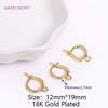 18K Gold Plated Brass Earring Hook Clasp,High Quality Ear Wire For Earring Making Findings,Accessories For Earrings
