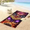Custom NamePsychedelic Art Beach Towel Soft Microfiber Summer Towel Quick Dry Absorbent Towel for Beach Swimming Pool Travel