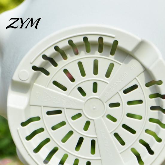 Nursery Pots for Green Plants Wavy Edge Planter with Saucer, Thickened Flower Pot Home Decor Drainage Holes, Modern Plant Indoor Outdoor Balcony