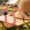 Bucket Hat Retention Cord Braided Chin Strap with Adjustable Cord Lock Double End Clip for DIY Hat Repair, Travel, and Fishing Use