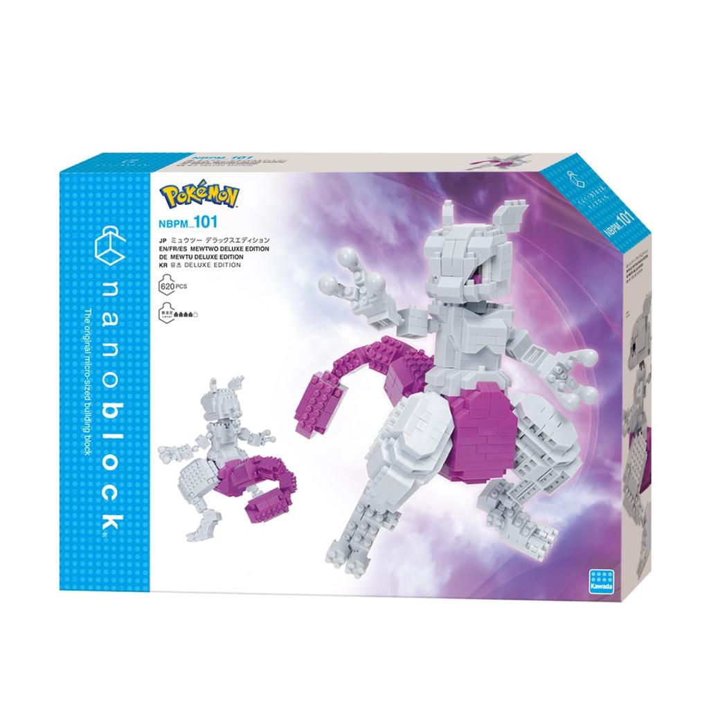 Nanoblock Kawada Mewtwo Deluxe Edition 620 Pieces Ages Pokémon 12+ NBPM_101