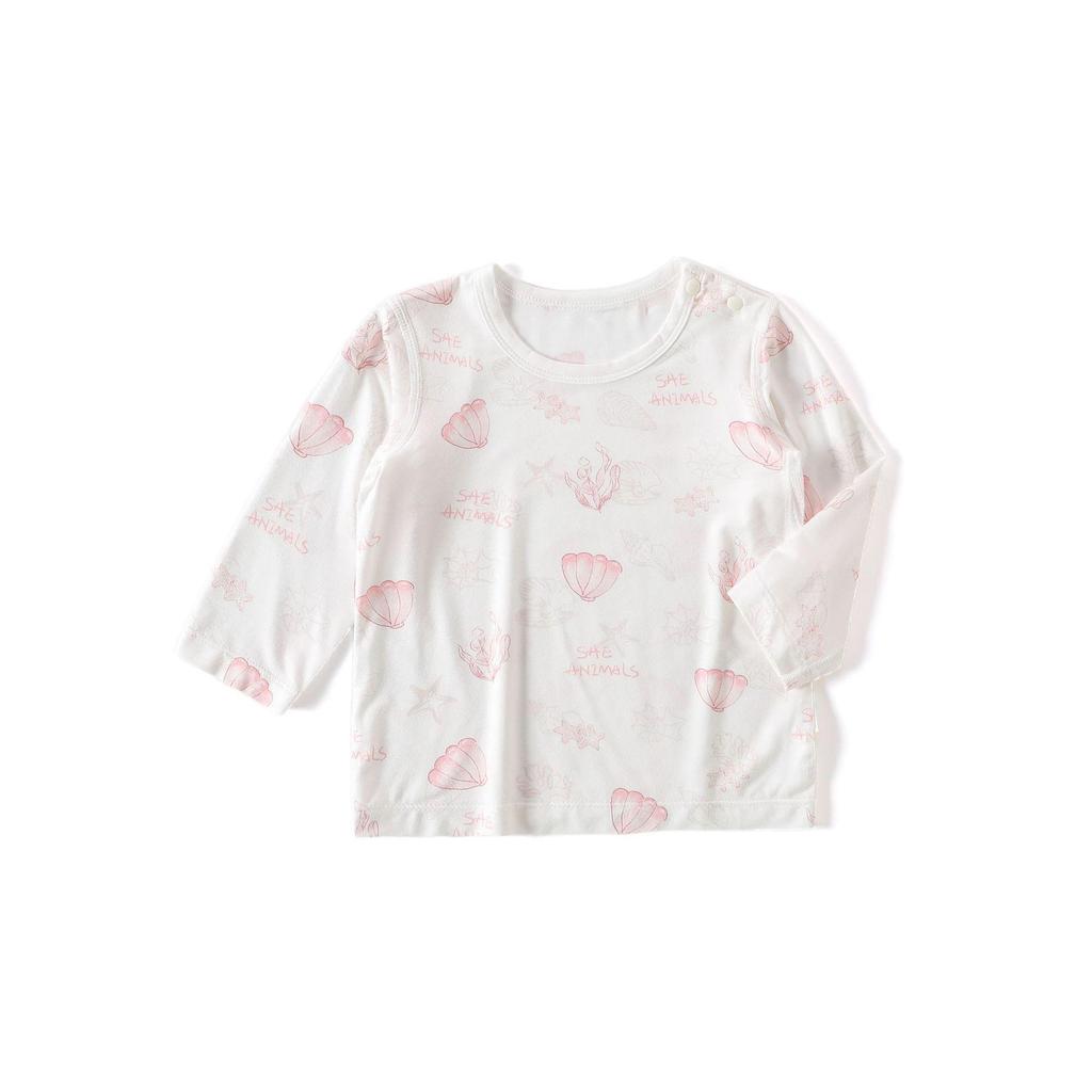 Bamboo Fiber Long-Sleeve Summer T-Shirt for Boys and Girls
