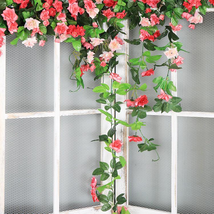 Künstliche grüne Blättergirlande zur Decken- und Rohdekoration