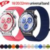 22mm 20mm 18mm Sports Nylon Band for Huawei Watch GT5 4 46mm Weave Bracelet for Huawei Watch GT5 GT4 41mm GT5 Pro 42mm Strap