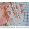 Cottontime Off-White Mesh Ribbon Beads with Pearl Lace Decorative Accessories for Clothing