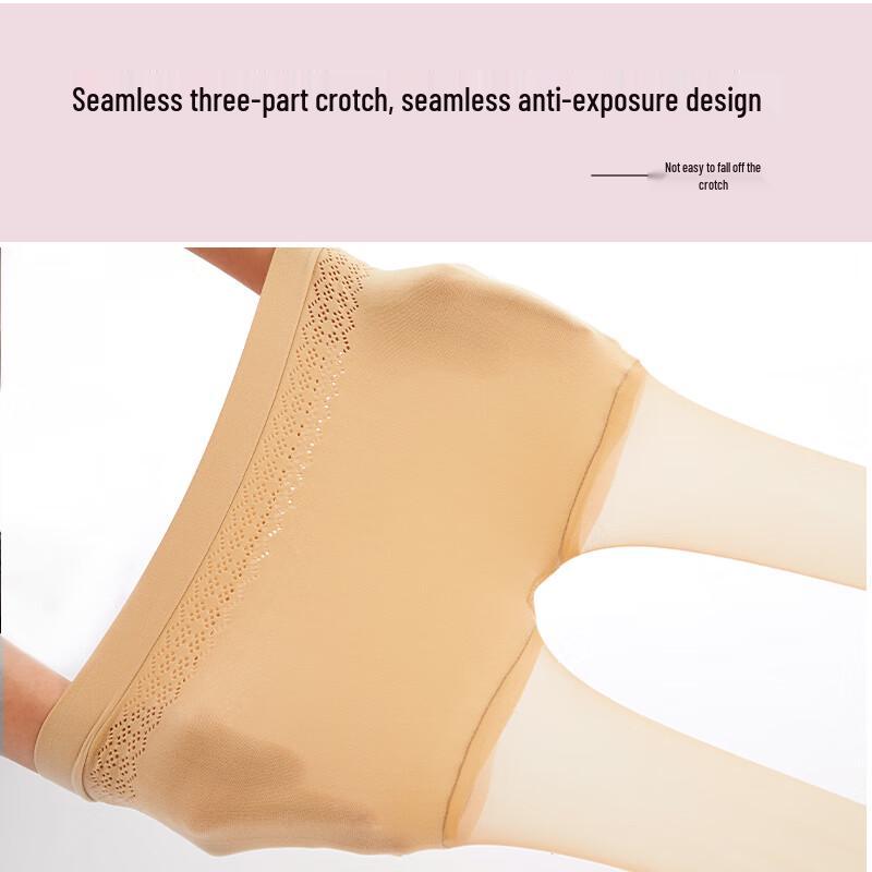 Afandy 3-Pack 1D Ultra-Thin Seamless Velvet Pantyhose