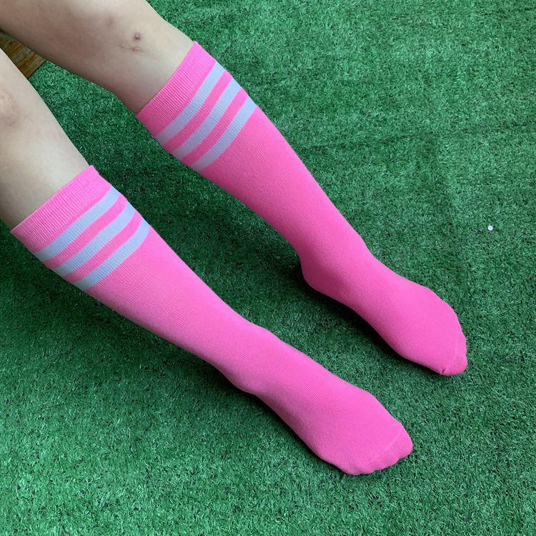 Red Mid-Calf Christmas Stockings & Halloween Cosplay Socks for Sports, Dance, and JK Style