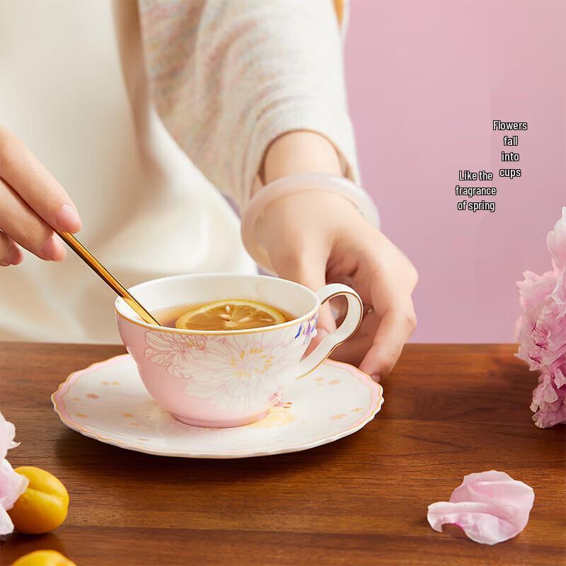Forbidden City Hundred Flower Coffee Mug & Saucer Gift Set