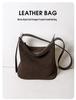 2025 High-End Retro Matte Leather Women's Shoulder Bag - Elegant Luxury Crossbody